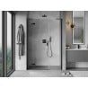 Mexen Mist-H L porte de douche pivotante gauche 120 cm, transparent, noir - 8A5L-120-001-70-00-L