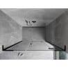 Mexen Mist-H L drzwi prysznicowe uchylne prawe 160 cm, transparent, czarne - 8A5L-160-001-70-00-P