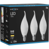 Mexen Nova 3x LED spuldze sveces veidā E14, C37, 8W, Silta - 3000K, 840 lm - L106-E14-0830-01x03
