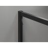 Mexen Exo-S Duo 3S cabina de ducha de 3 paredes corredera 170 x 75 cm, transparente, negra - 8152-170-075-70-00-3S