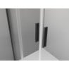 Mexen Exo-3S duschkabin 3-väggig skjutdörr 150 x 80 cm, transparent, svart - 8152-150-080-70-00-3S