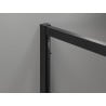 Mexen Exo-3S duschkabin 3-väggig skjutdörr 150 x 80 cm, transparent, svart - 8152-150-080-70-00-3S