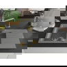 Mexen Matias fregadero de granito 1,5 tazones con escurridor y grifo de cocina Rita, gris - 6502-71-670300-50