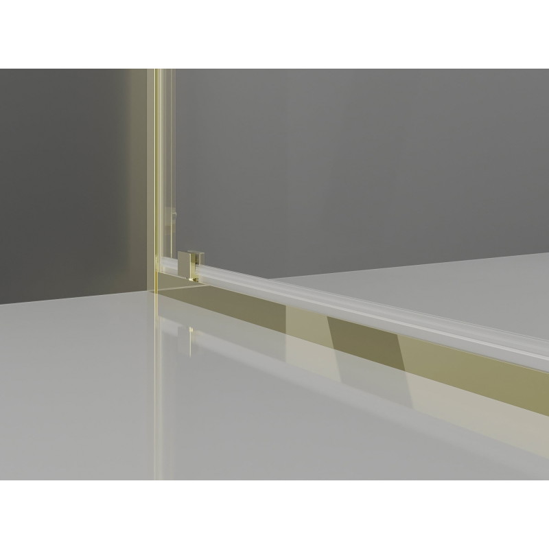 Mexen Exo-BR 3S kabina prysznicowa 3-ścienna uchylna 70 x 85 cm, transparent, złota - 8181-070-085-50-00-3S