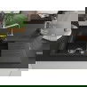 Mexen Matias Granitspüle 1,5-Becken mit Abtropffläche und Küchenarmatur Rita, schwarz/silber metallic - 6502-73-670300-00