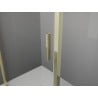 Mexen Exo-BR 3S kabina prysznicowa 3-ścienna uchylna 95 x 90 cm, transparent, złota - 8181-095-090-50-00-3S