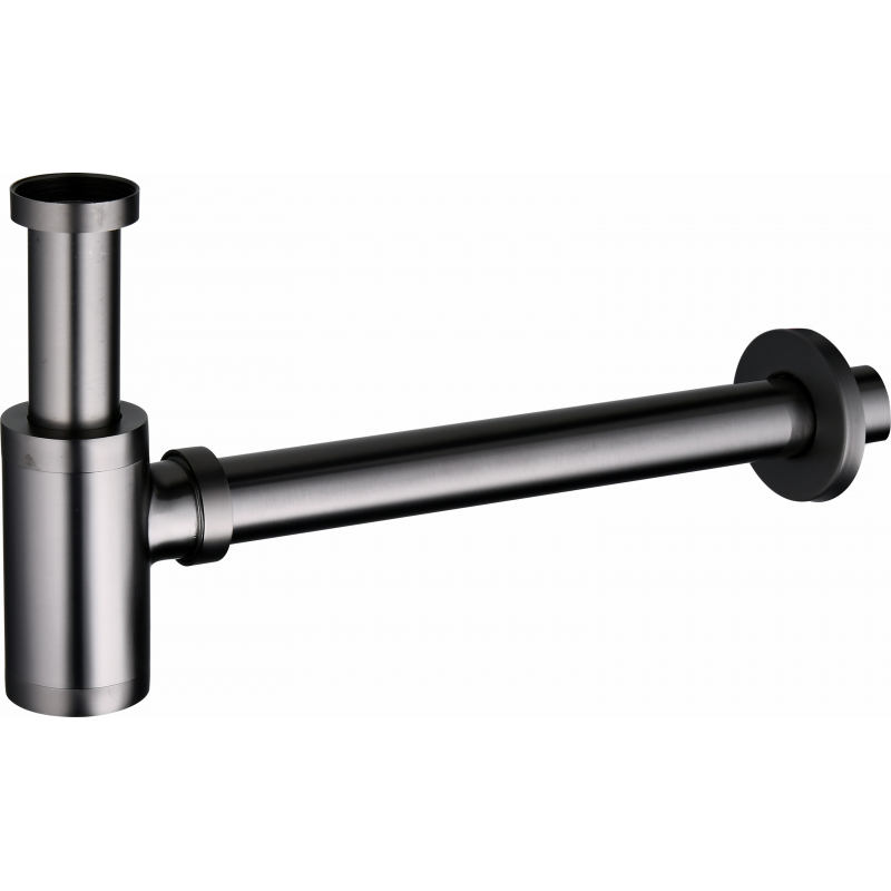 Mexen Runder Halbsiphon für Waschbecken, Graphit - 79950-66