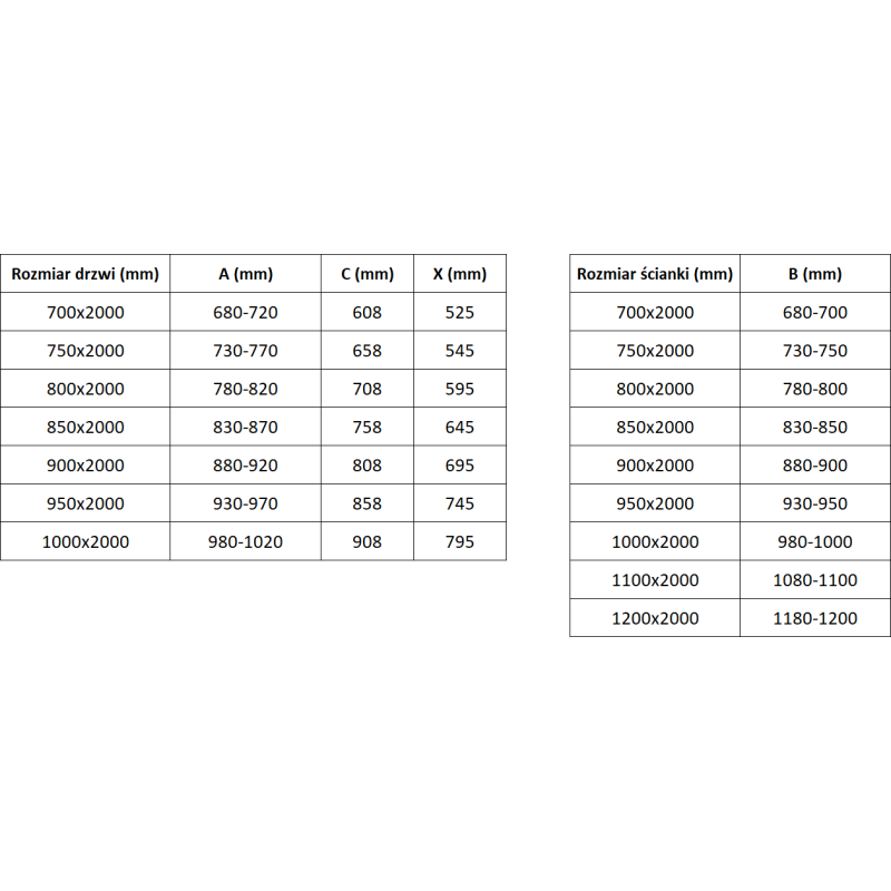 Mexen Exo-3S 3-sienu dušas kabīne ar atveramām durvīm 80 x 95 cm, caurspīdīga, melna - 8181-080-095-70-00-3S