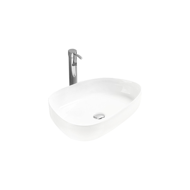 Mexen Chiara opbouwwastafel 54 x 39 cm, wit - 21585400