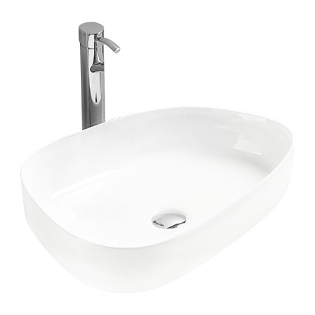 Mexen Chiara lauapealne valamu 54 x 39 cm, valge - 21585400