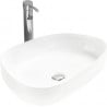 Mexen Chiara 54 x 39 cm countertop washbasin, white - 21585400