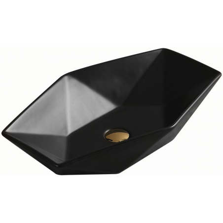 Mexen Elena opbouw wasbak 63 x 41 cm, zwarte matte - 21476385