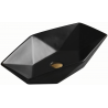 Mexen Elena opbouw wasbak 63 x 41 cm, zwarte matte - 21476385
