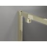 Mexen Exo-BR Duo 3S cabina doccia 3 pareti apribile 80 x 70 cm, trasparente, oro - 8182-080-070-50-00-3S