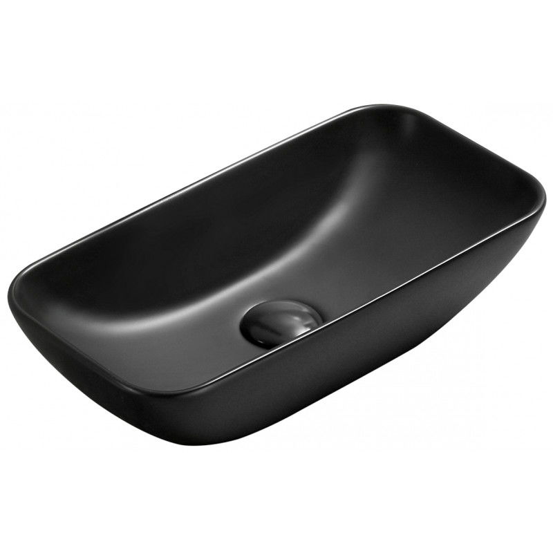 Mexen Klara lavatório de apoio 46 x 23 cm, preto mate - 21564685