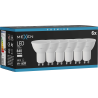Mexen Nova 6x LED spuldze GU10, 8W, Neitrāls - 4000K, 840 lm - L108-GU10-0840-01x06