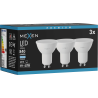 Mexen Nova 3x LED-lamppu GU10, 8W, Kylmä - 6500K, 840 lm - L108-GU10-0865-01x03