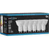 Mexen Nova 6x Ampoule LED GU10, 9W, Froid - 6500K, 945 lm - L108-GU10-0965-01x06