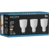 Mexen Nova 3x LED spuldze GU10, 12W, Silta - 3000K, 1260 lm - L108-GU10-1230-01x03
