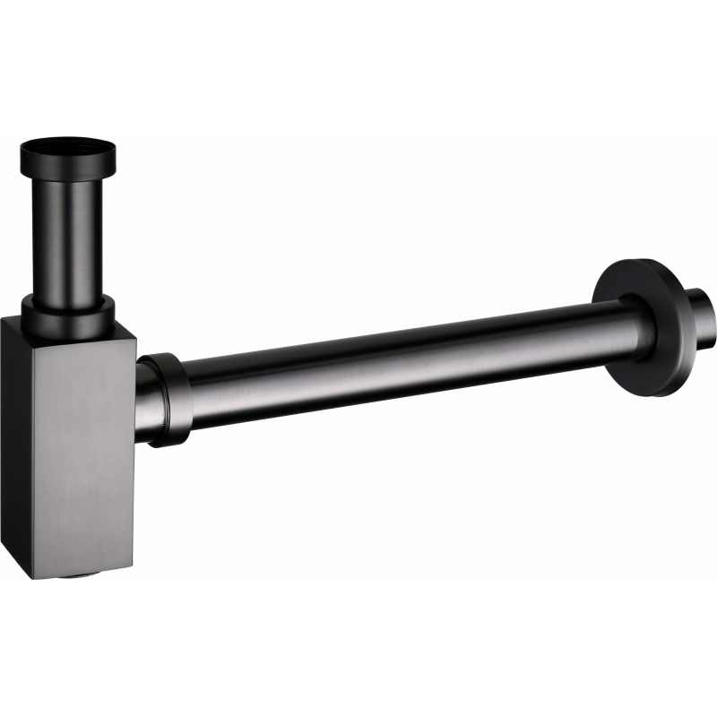 Mexen halb Wandablaufsiphon quadratisch, graphit - 79960-66