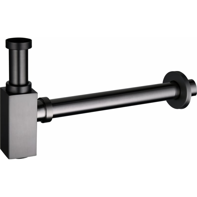 Mexen semisifone lavandino quadrato, gun gray spazzolato - 79960-66