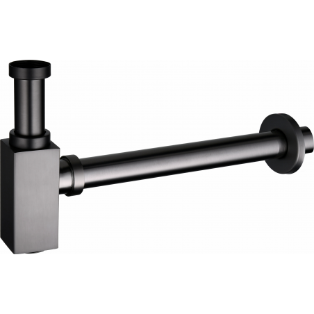Mexen semisifone lavandino quadrato, gun gray spazzolato - 79960-66