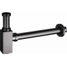 Mexen semisifone lavandino quadrato, gun gray spazzolato - 79960-66