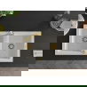 Mexen Mario fregadero de granito de 2 senos con grifo de cocina Rita, blanco - 6504-20-670300-50
