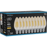 Mexen Vintis 10x Ampoule filament LED E14, C35, 4W, Chaude - 2200K, 400 lm, ambre - L154-E14-0422-50x10