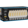 Mexen Vintis 10x lampadina a filamento LED E14, C35, 4W, Calda - 2200K, 400 lm, ambra - L154-E14-0422-50x10