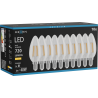 Mexen Vintis 10x lampadina LED a filamento E14, C35, 6W, Calda - 2700K, 720 lm, chiara - L154-E14-0627-00x10