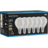 Mexen Vintis 6x LED-Filament-Glühbirne E14, G45, 2W, Warm - 2700K, 240 lm, klar - L156-E14-0227-00x06