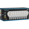 Mexen Vintis 10x LED spuldze filaments E14, G45, 2W, silti - 2700K, 240 lm, caurspīdīgs - L156-E14-0227-00x10