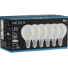 Mexen Vintis 6x Lampadina a filamento LED E14, G45, 2W, Neutro - 4000K, 240 lm, chiaro - L156-E14-0240-00x06