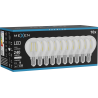 Mexen Vintis 10x LED kvēldiega spuldze E14, G45, 2W, Neitrāla - 4000K, 240 lm, caurspīdīga - L156-E14-0240-00x10