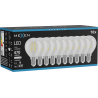 Mexen Vintis 10x LED filamenta spuldze E14, G45, 4W, Neitrāla - 4000K, 470 lm, caurspīdīga - L156-E14-0427-00x10