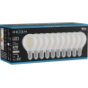 Mexen Vintis 10x żarówka filament LED E14, G45, 4W, Neutralna - 4000K, 470 lm, clear - L156-E14-0427-00x10