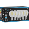 Mexen Vintis 6x żarówka filament LED E14, G45, 4W, Zimna - 6500K, 470 lm, clear - L156-E14-0465-00x06