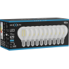 Mexen Vintis 10x LED filamentlampa E14, G45, 4W, Kall - 6500K, 470 lm, klar - L156-E14-0465-00x10