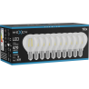 Mexen Vintis 10x Spuldze LED E14, G45, 4W, Auksta gaiša - 6500K, 470 lm, caurspīdīgs - L156-E14-0465-00x10