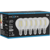 Mexen Vintis 6x lampadina filament LED E14, G45, 6W, Neutro - 4000K, 720 lm, clear - L156-E14-0640-00x06