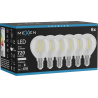 Mexen Vintis 6x LED gludekļa spuldze E14, G45, 6W, Neitrāla - 4000K, 720 lm, caurspīdīga - L156-E14-0640-00x06