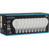 Mexen Vintis 10x Lampadina a filamento LED E14, G45, 6W, Neutro - 4000K, 720 lm, trasparente - L156-E14-0640-00x10