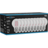 Mexen Vintis 10x Ampoule à filament LED E27, G45, 4W, 55 lm, rouge - L156-E27-04XX-45x10