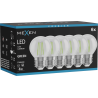 Mexen Vintis 6x Filamenta LED spuldze E27, G45, 4W, 55 lm, zaļa - L156-E27-04XX-46x06