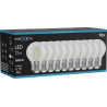 Mexen Vintis 10x LED kvēldiega spuldze E27, G45, 4W, 55 lm, zaļa - L156-E27-04XX-46x10