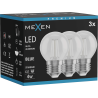 Mexen Vintis 3x Ampoule filament LED E27, G45, 4W, 55 lm, bleu - L156-E27-04XX-47x03