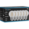 Mexen Vintis 6x Λάμπα filament LED E27, G45, 4W, 55 lm, πορτοκαλί - L156-E27-04XX-48x06