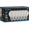 Mexen Vintis 6x LED-Filament-Glühbirne E27, G45, 2W, Neutral - 4000K, 240 lm, klar - L156-E27-0227-00x06 - L156-E27-0240-00x06