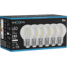 Mexen Vintis 6x żarówka filament LED E27, G45, 2W, Neutralna - 4000K, 240 lm, clear - L156-E27-0227-00x06